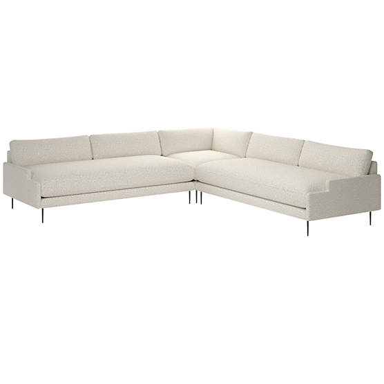 Scalino 3-Piece Sectional Sofa Bloce Grey