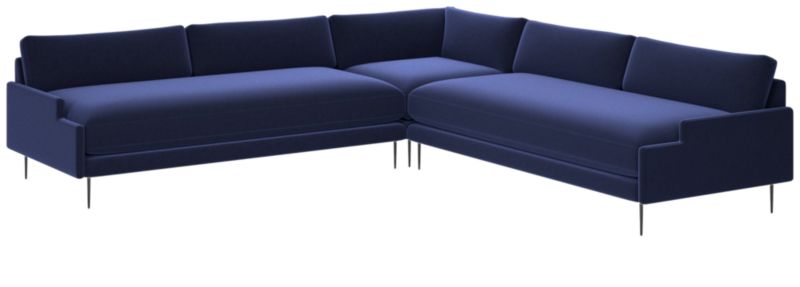 Scalino 3-Piece Sectional Sofa Luca Eclipse - image 0 of 6