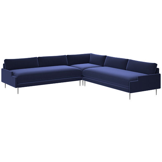 Scalino 3-Piece Sectional Sofa Luca Eclipse