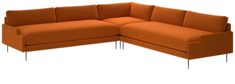 Scalino 3-Piece Sectional Sofa Luca Russet - image 0 of 6