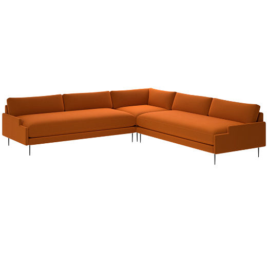 Scalino 3-Piece Sectional Sofa Luca Russet