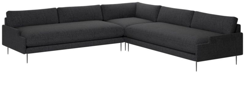 Scalino 3-Piece Sectional Sofa Bloce Noir - image 0 of 7