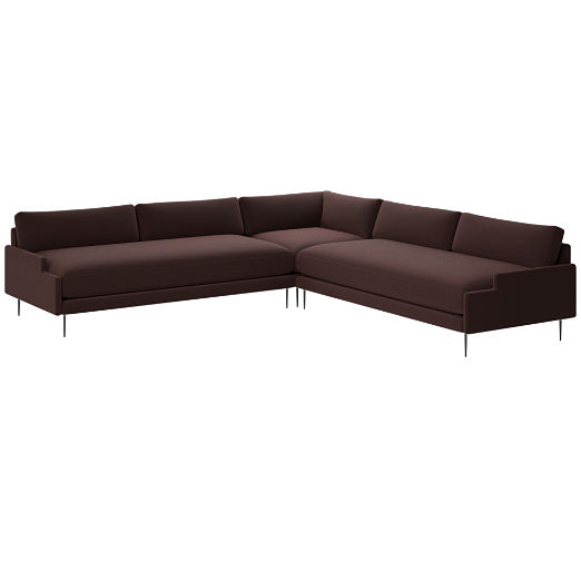 Scalino 3-Piece Sectional Sofa Luca Espresso