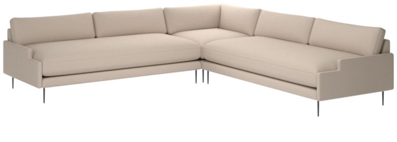 Scalino 3-Piece Sectional Sofa Luca Bone - image 0 of 6