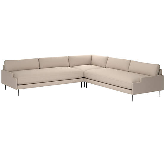 Scalino 3-Piece Sectional Sofa Luca Bone