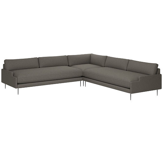 Scalino 3-Piece Sectional Sofa Angel Pewter