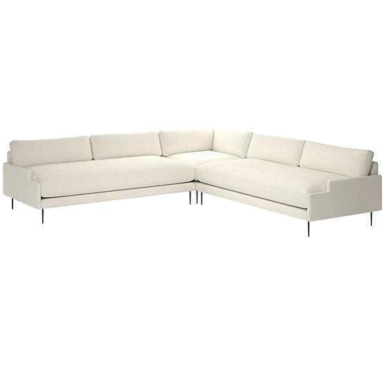 Scalino 3-Piece Sectional Sofa Lindy Snow