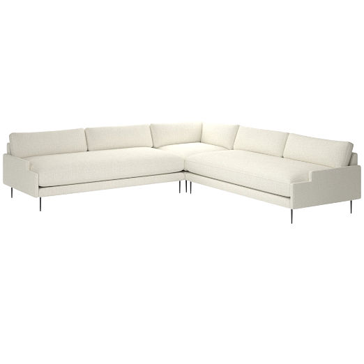 Scalino 3-Piece Sectional Sofa Lindy Snow