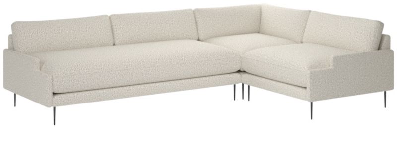 Scalino 3-Piece Sectional Sofa with Right Arm Chair Bloce Grey - image 0 of 7