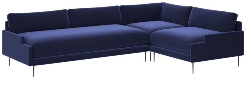 Scalino 3-Piece Sectional Sofa with Right Arm Chair Luca Eclipse - image 0 of 6