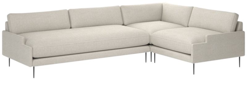 Scalino 3-Piece Sectional Sofa with Right Arm Chair Deauville Dune - image 0 of 7