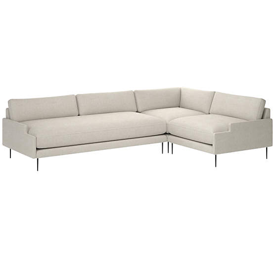 Scalino 3-Piece Sectional Sofa with Right Arm Chair Deauville Dune