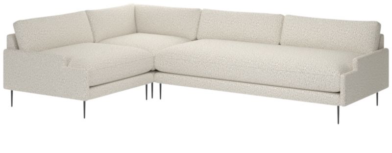 Scalino 3-Piece Sectional Sofa with Left Arm Chair Bloce Grey - image 0 of 7