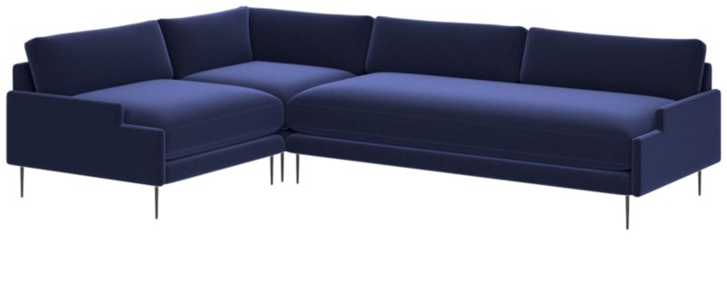 Scalino 3-Piece Sectional Sofa with Left Arm Chair Luca Eclipse - image 0 of 6