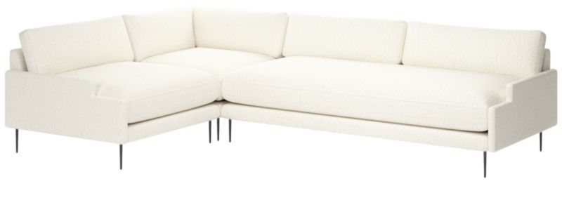 Scalino 3-Piece Sectional Sofa with Left Arm Chair Wooly Sand - image 0 of 7