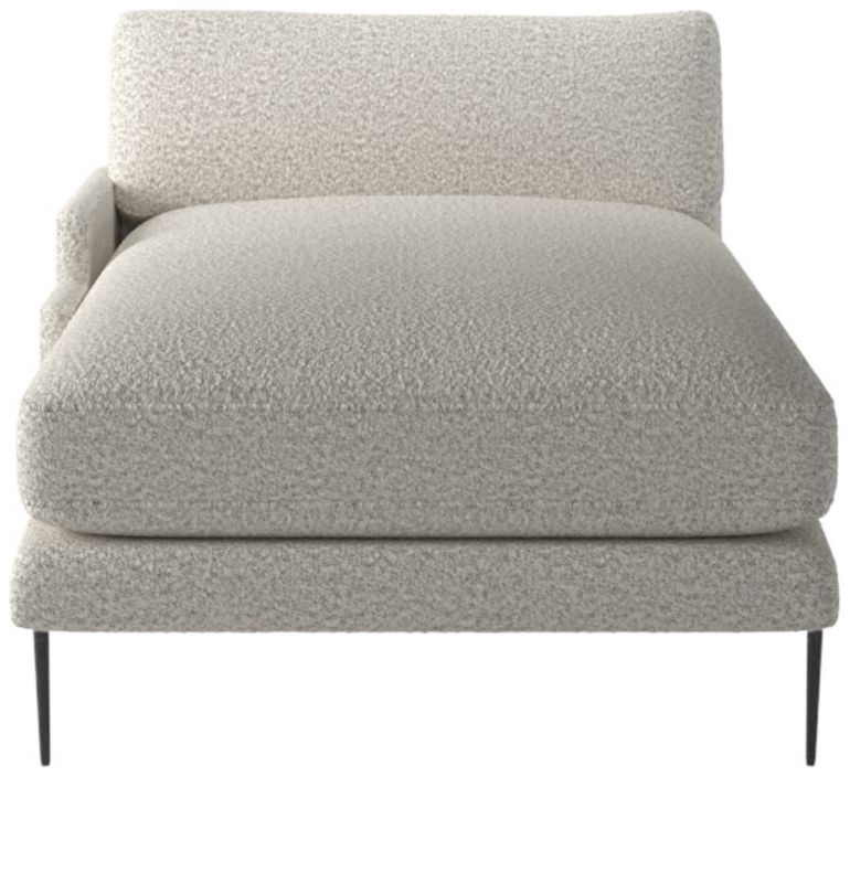 Scalino Left Arm Chaise Bloce Grey - image 0 of 8