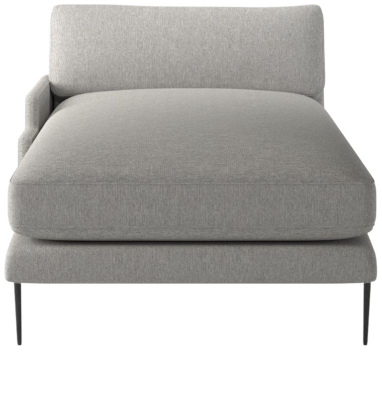 Scalino Left Arm Chaise Hatch Platinum - image 0 of 8