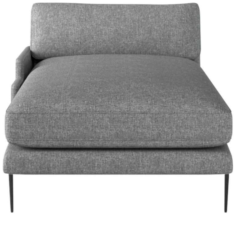 Scalino Left Arm Chaise Hatch Charcoal - image 0 of 8