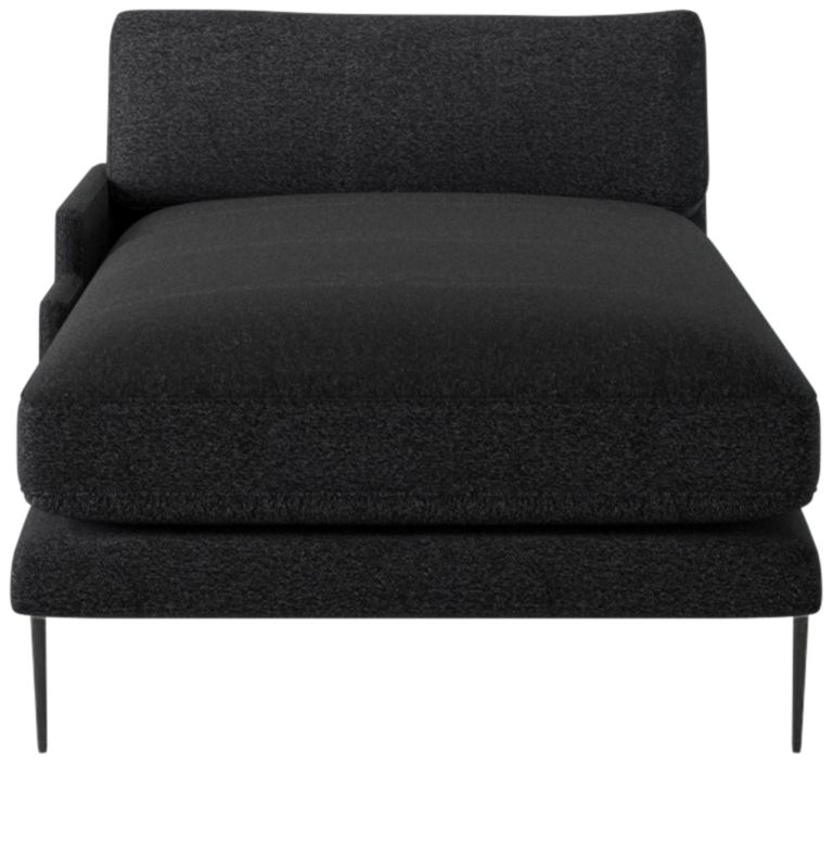 Scalino Left Arm Chaise Bloce Noir - image 0 of 8