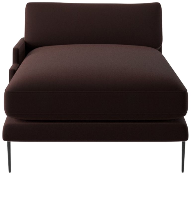 Scalino Left Arm Chaise Luca Espresso - image 0 of 8