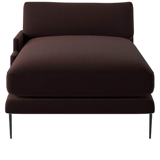 Scalino Left Arm Chaise Luca Espresso