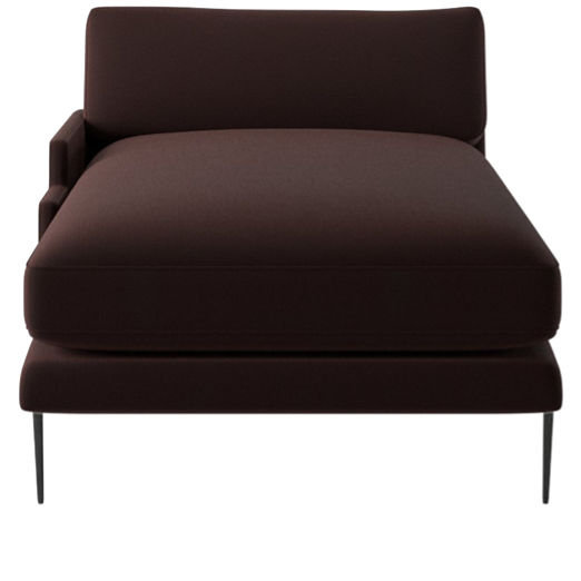 Scalino Left Arm Chaise Luca Espresso