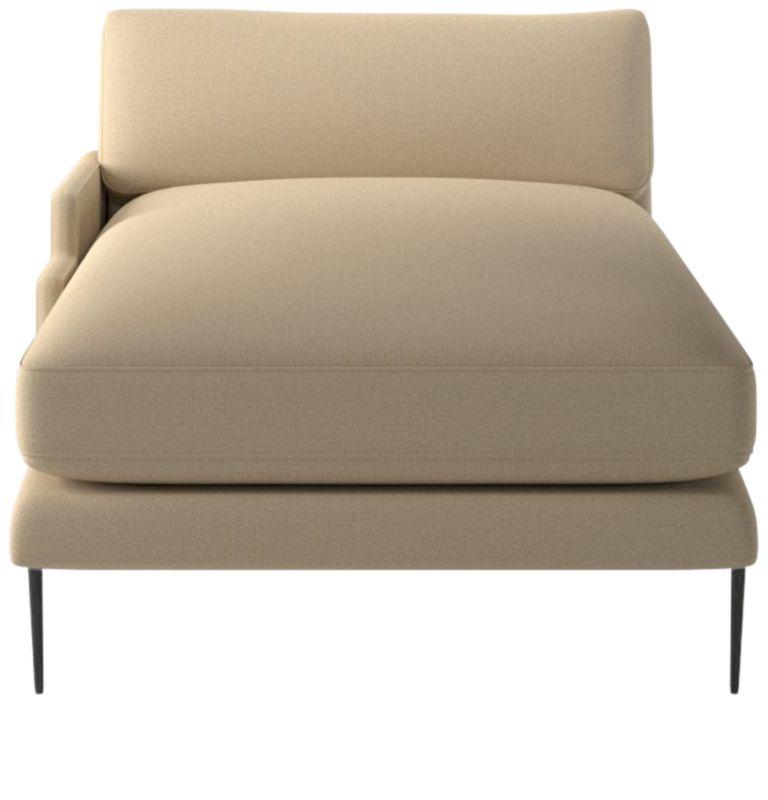 Scalino Left Arm Chaise Biba Parchment - image 0 of 8