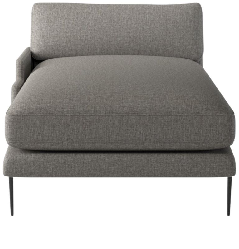 Scalino Left Arm Chaise Taylor Felt Grey - image 0 of 8