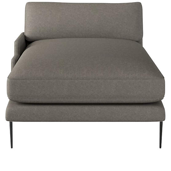 Scalino Left Arm Chaise Angel Pewter