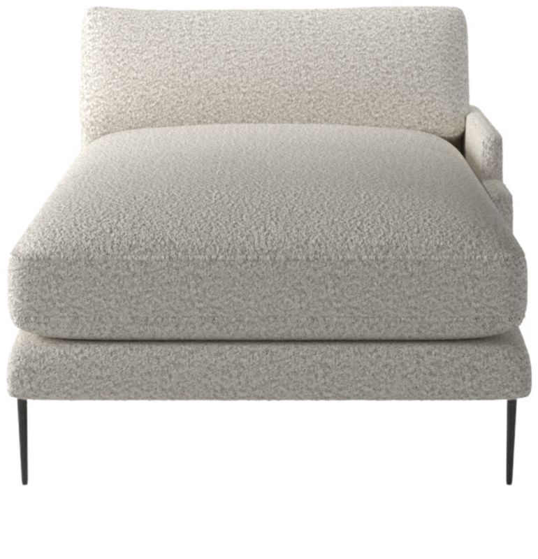 Scalino Right Arm Chaise Bloce Grey - image 0 of 8