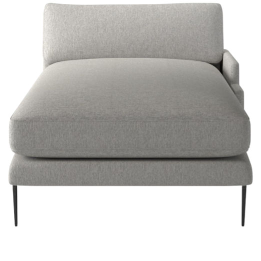 Scalino Right Arm Chaise Hatch Platinum