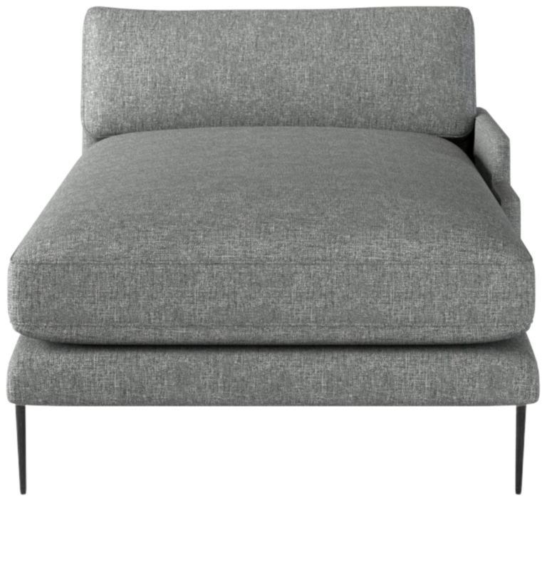 Scalino Right Arm Chaise Hatch Charcoal - image 0 of 8