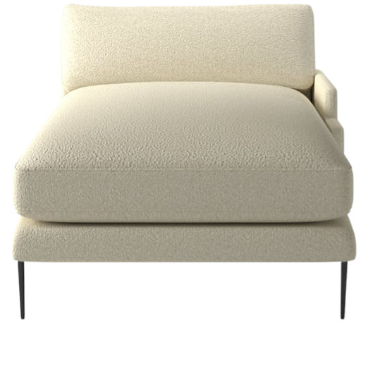 Scalino Right Arm Chaise Bloce Cream