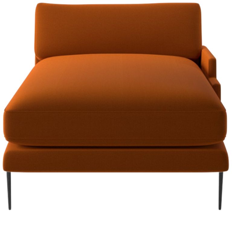 Scalino Right Arm Chaise Luca Russet - image 0 of 8