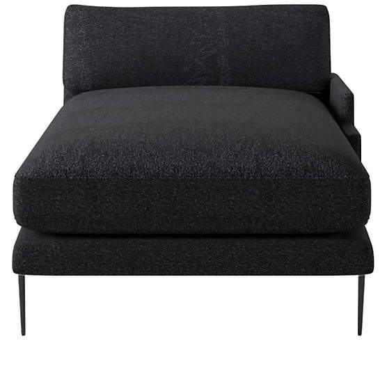 Scalino Right Arm Chaise Bloce Noir