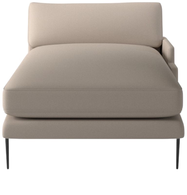 Scalino Right Arm Chaise Luca Bone - image 0 of 8