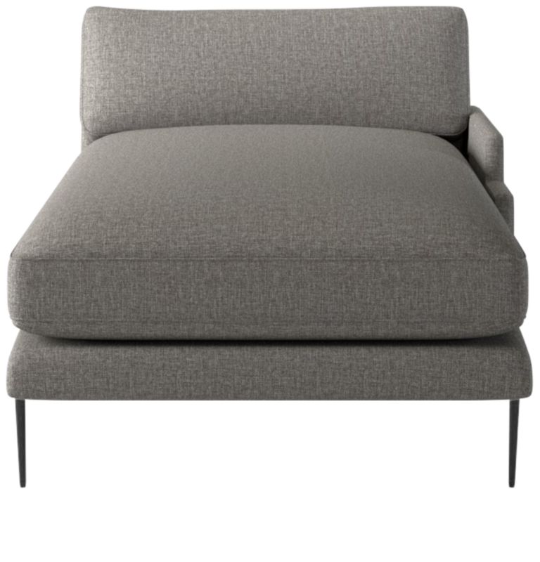 Scalino Right Arm Chaise Taylor Felt Grey - image 0 of 8