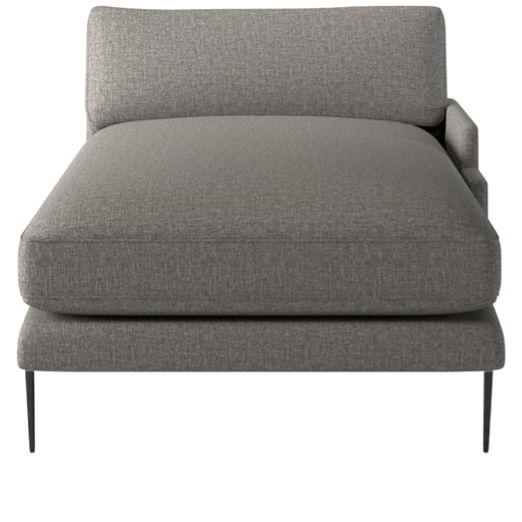 Scalino Right Arm Chaise Taylor Felt Grey