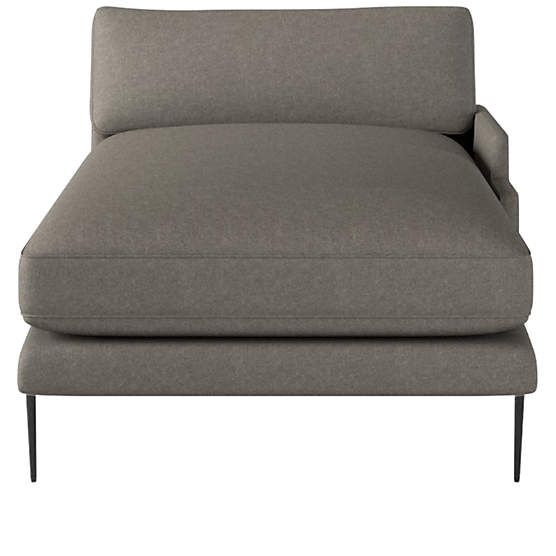 Scalino Right Arm Chaise Angel Pewter