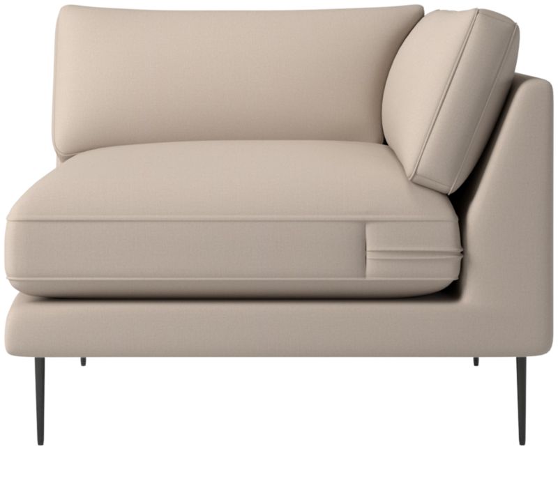 Scalino Corner Chair with Metal Legs Luca Bone CB2