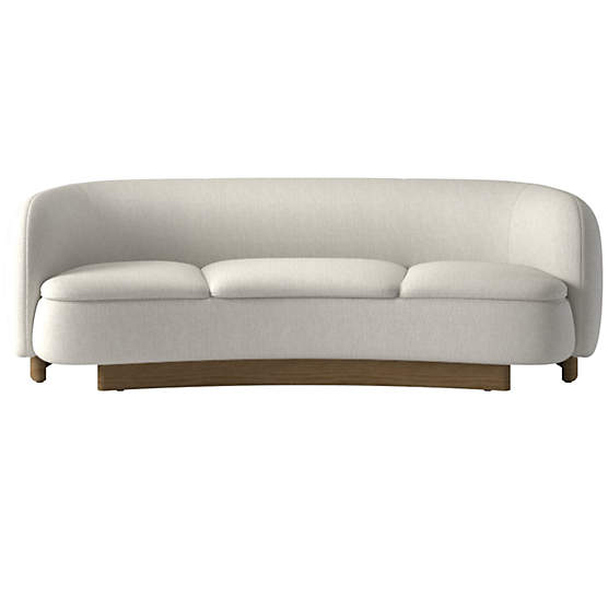 Muir Curved Sofa Nomad Snow by Lawson-Fenning