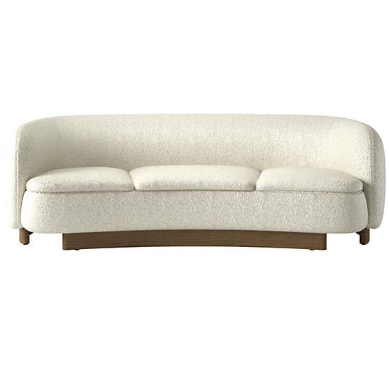 Muir Curved Sofa Bloce Grey by Lawson-Fenning