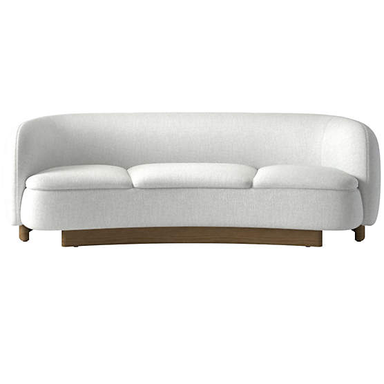 Muir Curved Sofa Elliot Dove by Lawson-Fenning