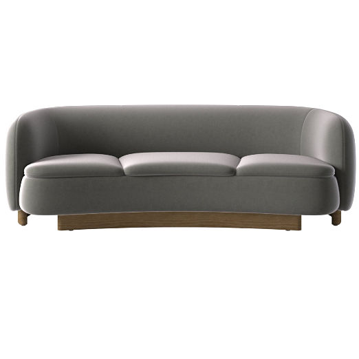 Muir Curved Sofa Luca Storm by Lawson-Fenning