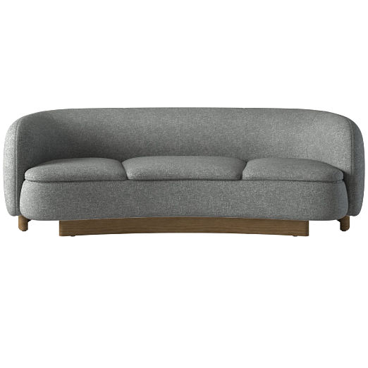 Muir Curved Sofa Hatch Charcoal by Lawson-Fenning