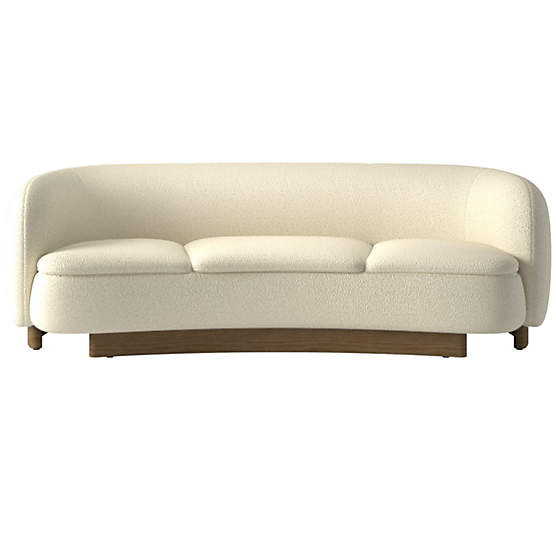 Muir Curved Sofa Bloce Cream by Lawson-Fenning