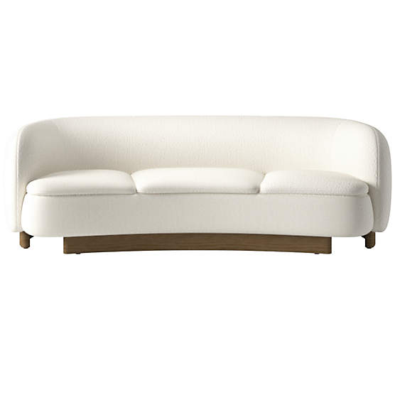 Muir Curved Sofa Wooly Sand by Lawson-Fenning