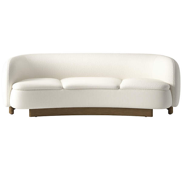 Curved sofa store cb2