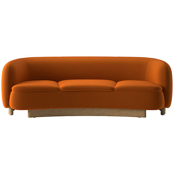 Muir Curved Sofa Luca Russet by Lawson-Fenning