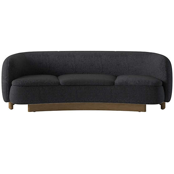 Muir Curved Sofa Bloce Noir by Lawson-Fenning